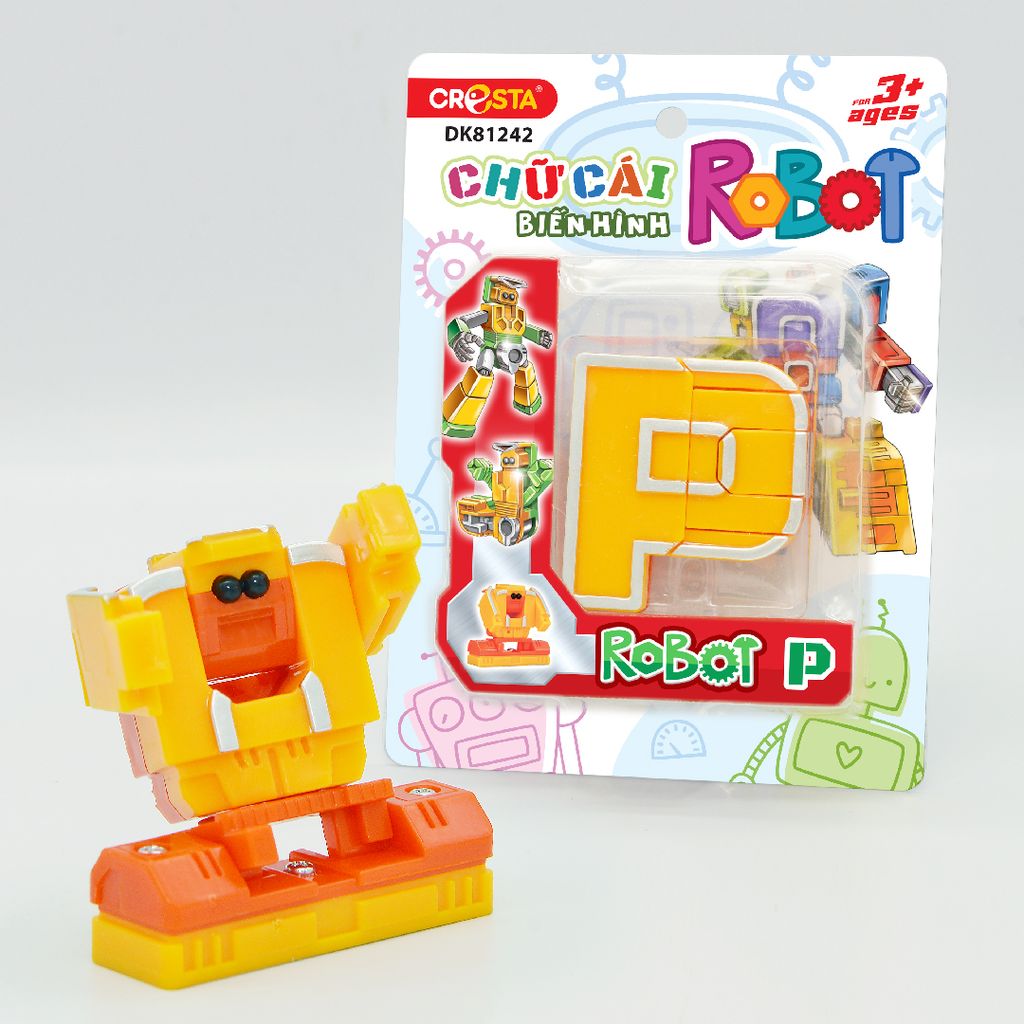 Chữ cái biến hình - Robot P,DK81242