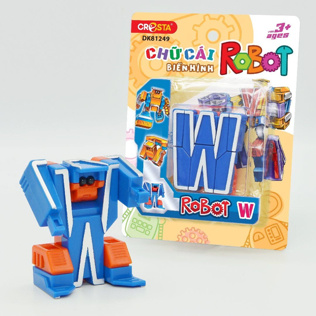 Chữ cái biến hình - Robot W,DK81249