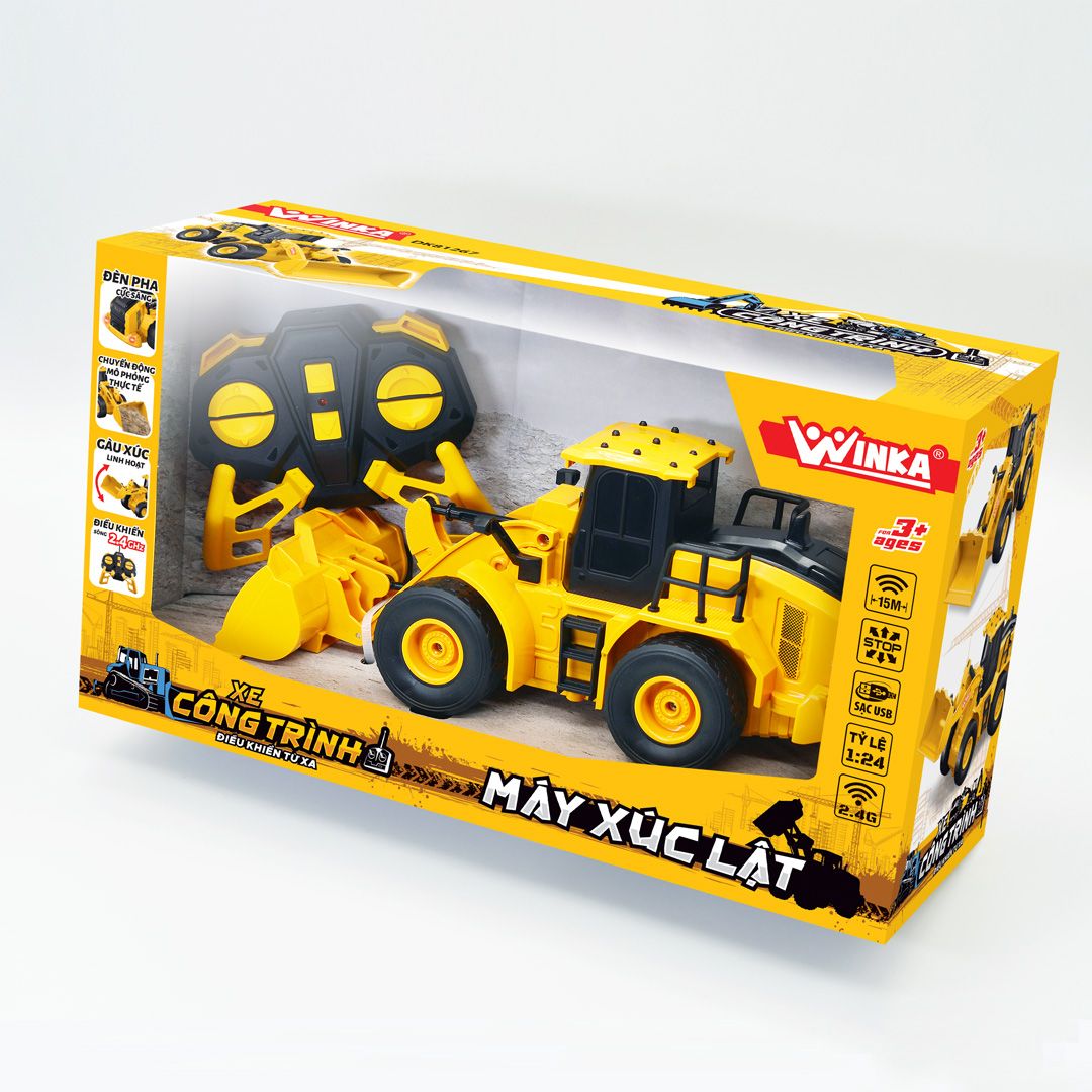 Xe công trình điều khiển từ xa - Máy xúc lật,DK81267