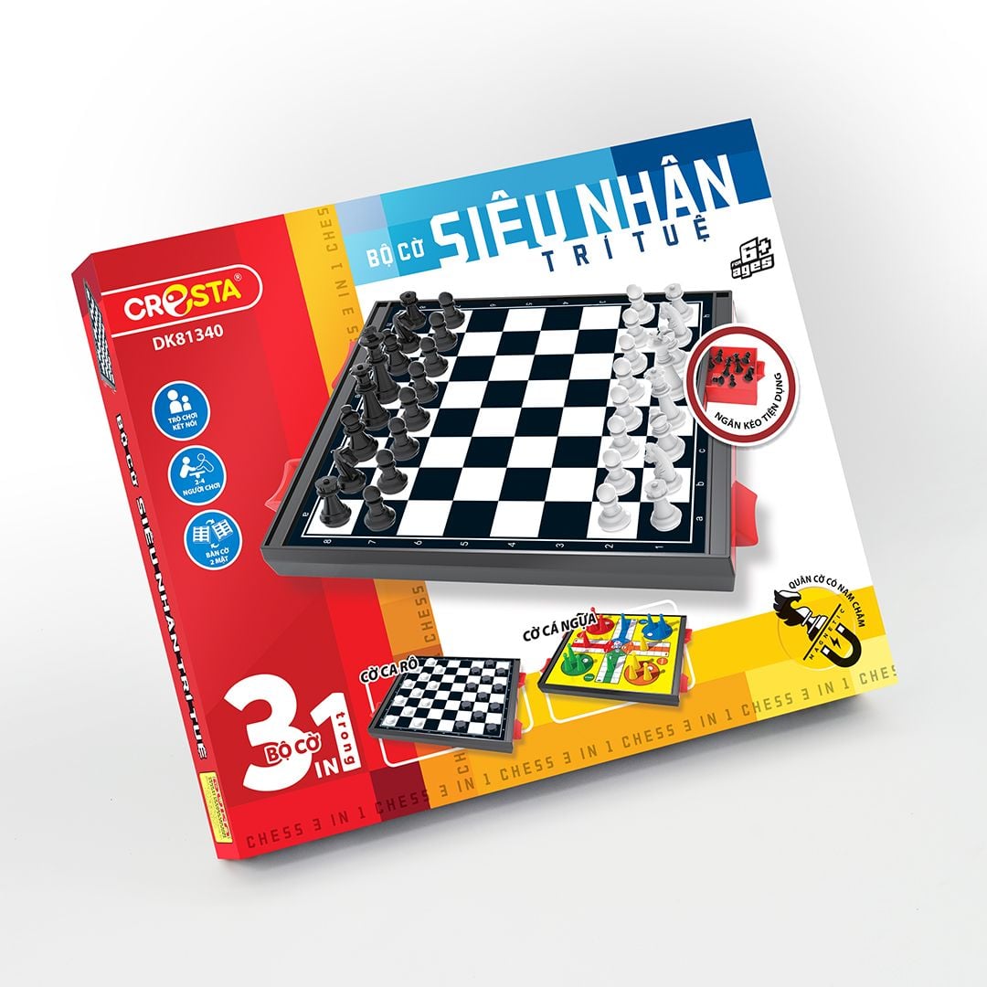 Bộ cờ 3 trong 1 - Siêu nhân trí tuệ,DK81340