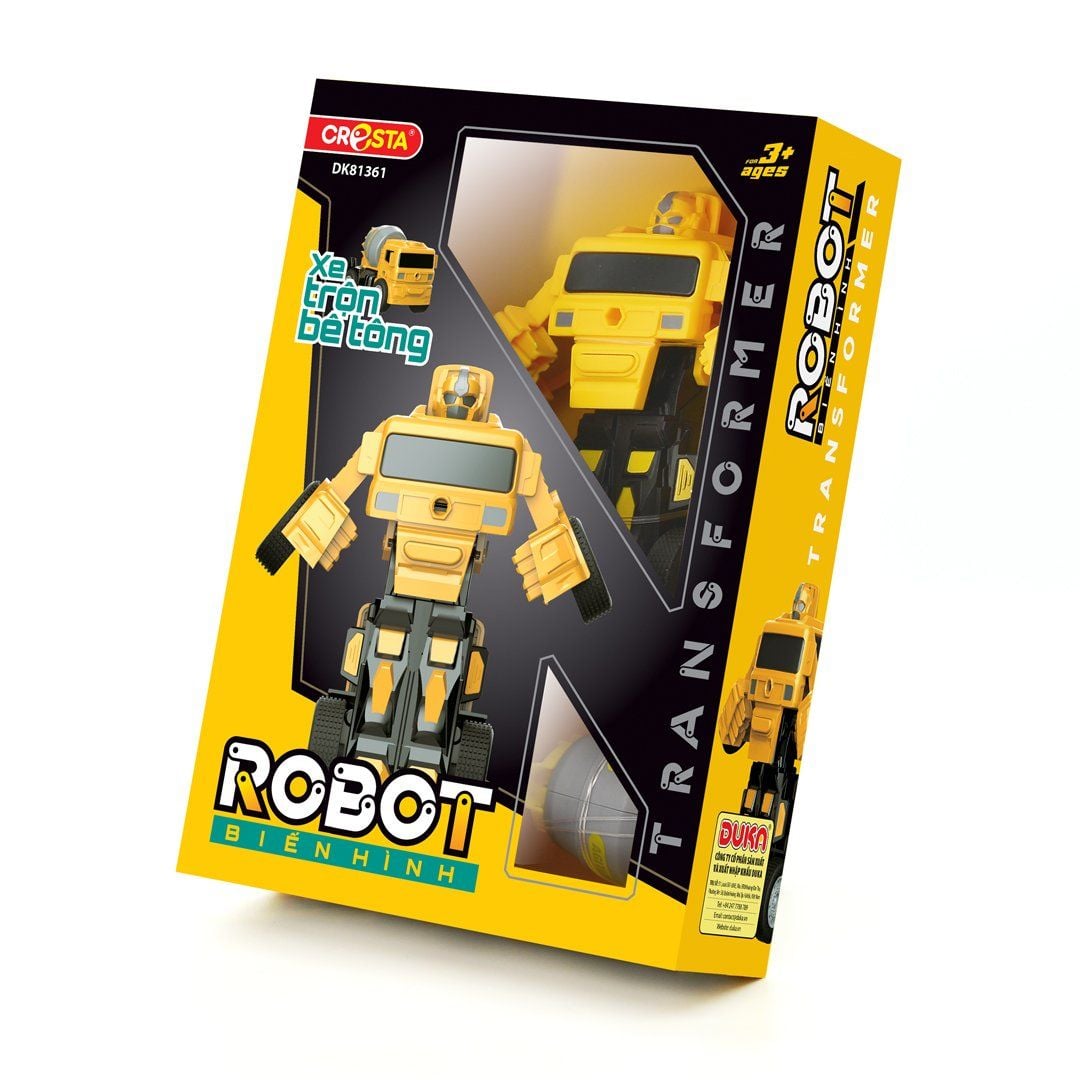 Robot biến hình - Xe trộn bê tông,DK81361