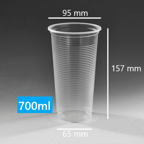 Ly Nhựa Sọc PP95 - 700ml Trà Sữa, Sinh Tố, Rau Má, Nước Ép, Trà Tắc