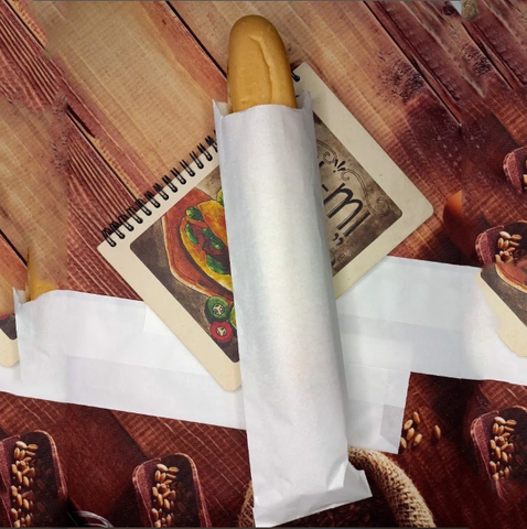 Túi Giấy Đựng Bánh Mì Que - Trơn/ In Sẵn