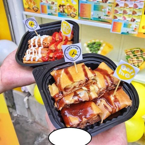 Hộp nhựa đế đen HT-12, Hộp Nhựa HT-12 / Hộp Đựng Burger, Bánh Bao, Xôi,...