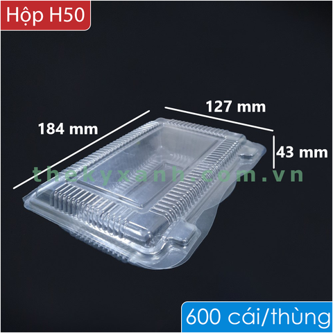 Hộp Nhựa H50 / Hộp nhựa đựng bánh các loại