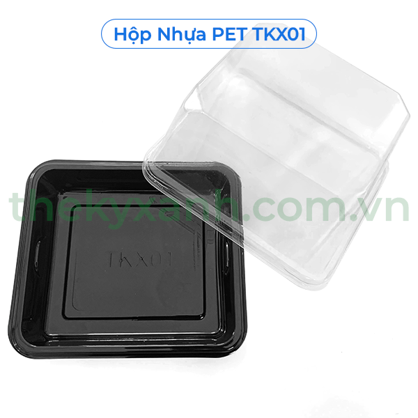  Hộp Bánh Nhựa PET TKX01 - Hộp bánh kem 