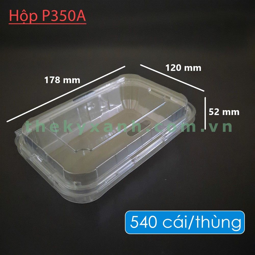  Hộp Nhựa P350A / Hộp đựng dâu, cherry 