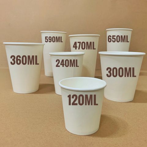 Ly Giấy 22oz - 650ml; Ly Giấy Đựng Cafe, Trà Sữa, Nóng, Lạnh