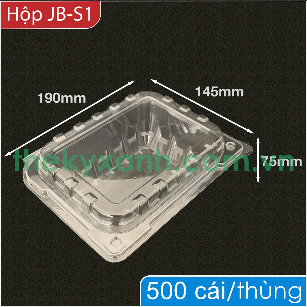  Hộp Nhựa JB-S1 Đựng Trái Cây, Rau Củ Quả, Rong Nho 