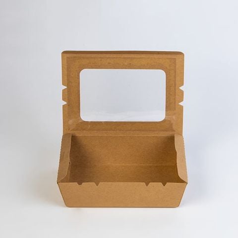 Hộp Giấy Kraft Cửa Sổ 1200ml