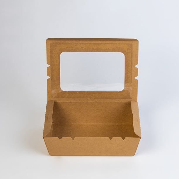  Hộp Giấy Kraft Cửa Sổ 1200ml 