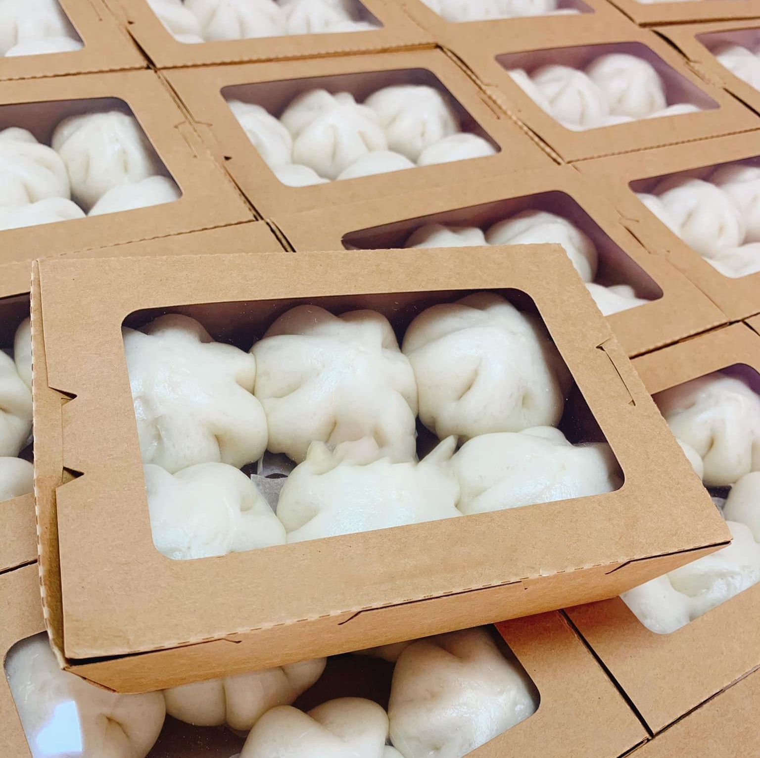  Hộp Giấy Kraft Cửa Sổ 1200ml 