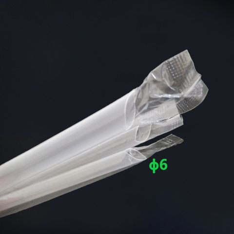 Ống Hút Trong / Đen Bọc Màng OPP - ɸ6, ɸ8, ɸ12