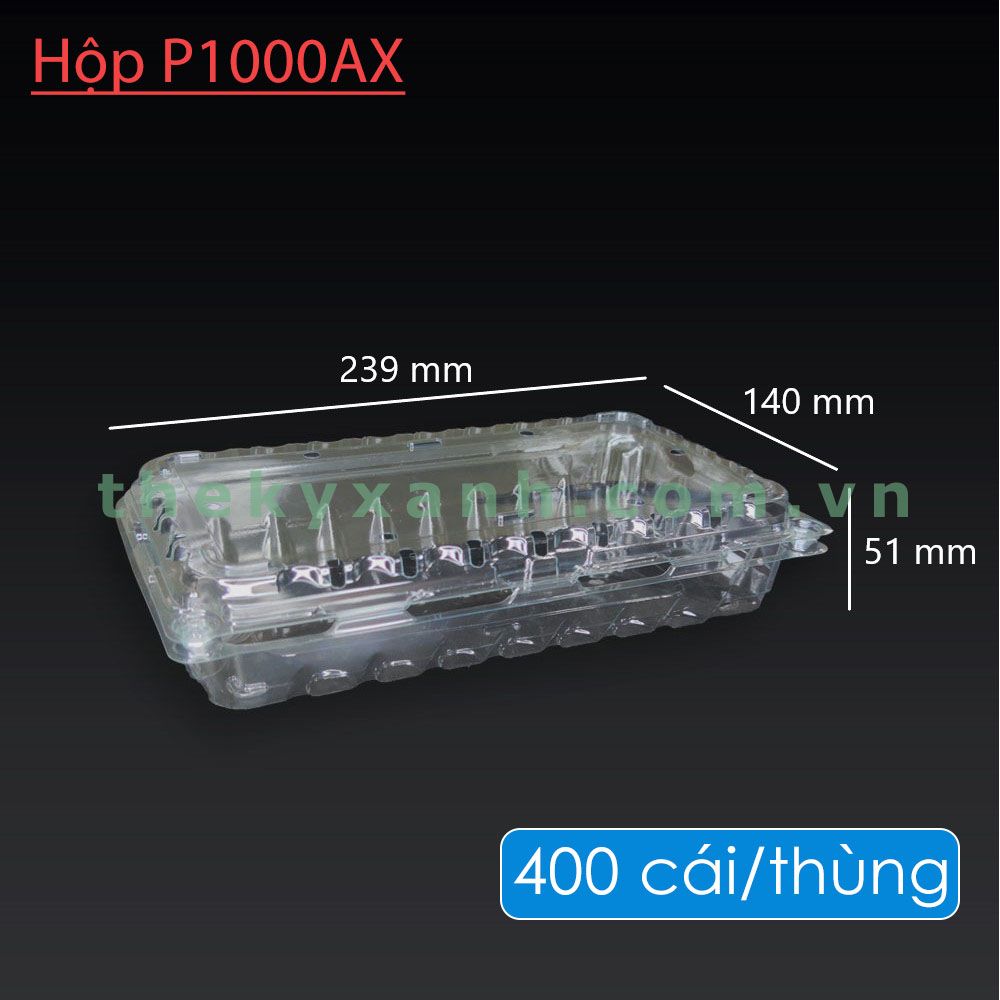  Hộp Nhựa P1000AX (1000g)/ Hộp đựng rau củ quả 