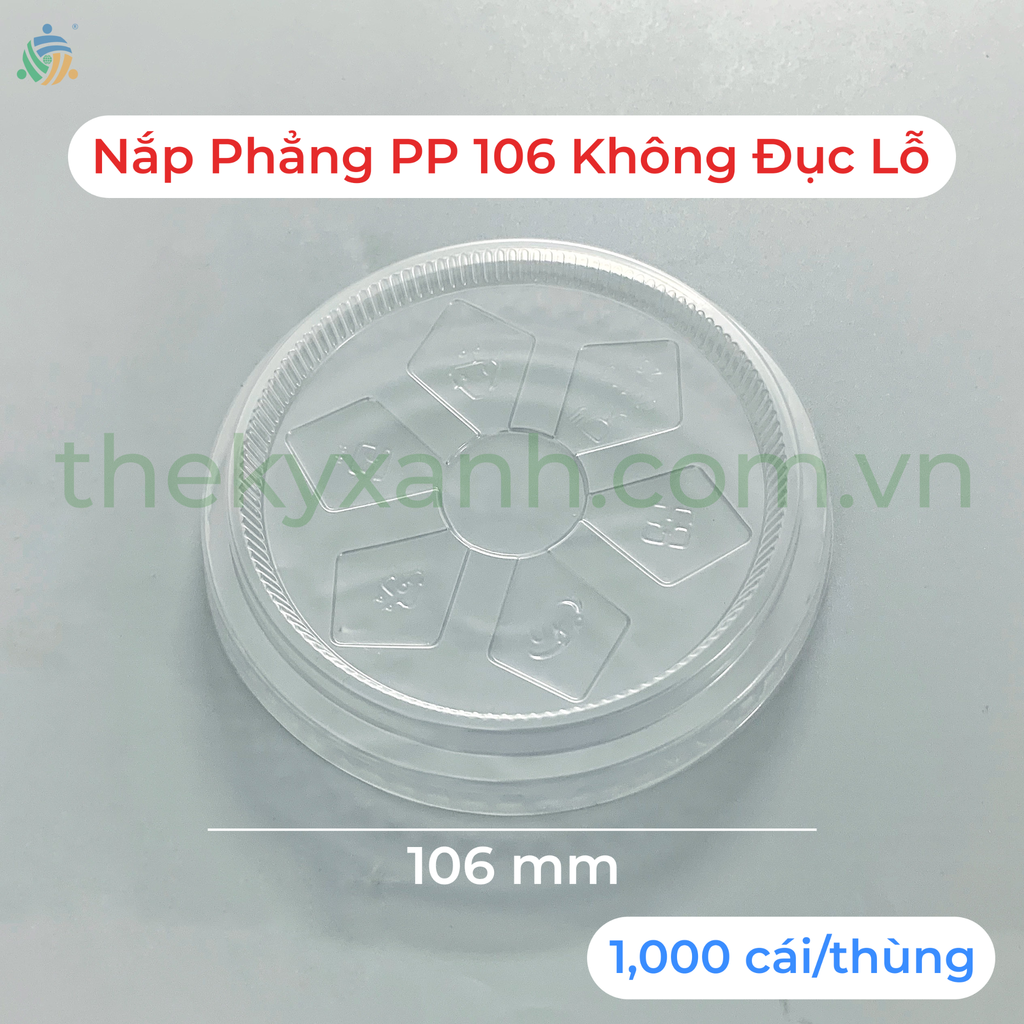  Nắp Nhựa Phẳng PP 106 -  Không đục lỗ 