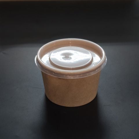 Nắp PP 98 mm dùng cho tô giấy Kraft (8oz, 12oz, 16oz) - 260ml, 400ml, 500ml