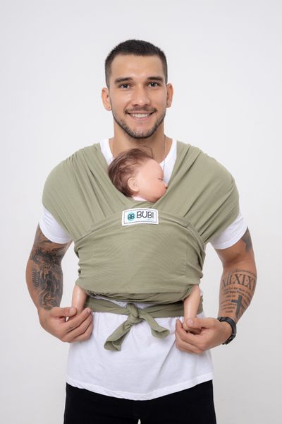  BUBI Sling Gen 2 Flex - Cotton - Xanh lính 