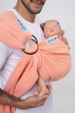  BUBI Ring Sling Gen 1 - Muslin Cotton - Hồng cam 