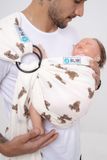  BUBI Ring Sling Gen 1 - Muslin Cotton - Gấu bear 