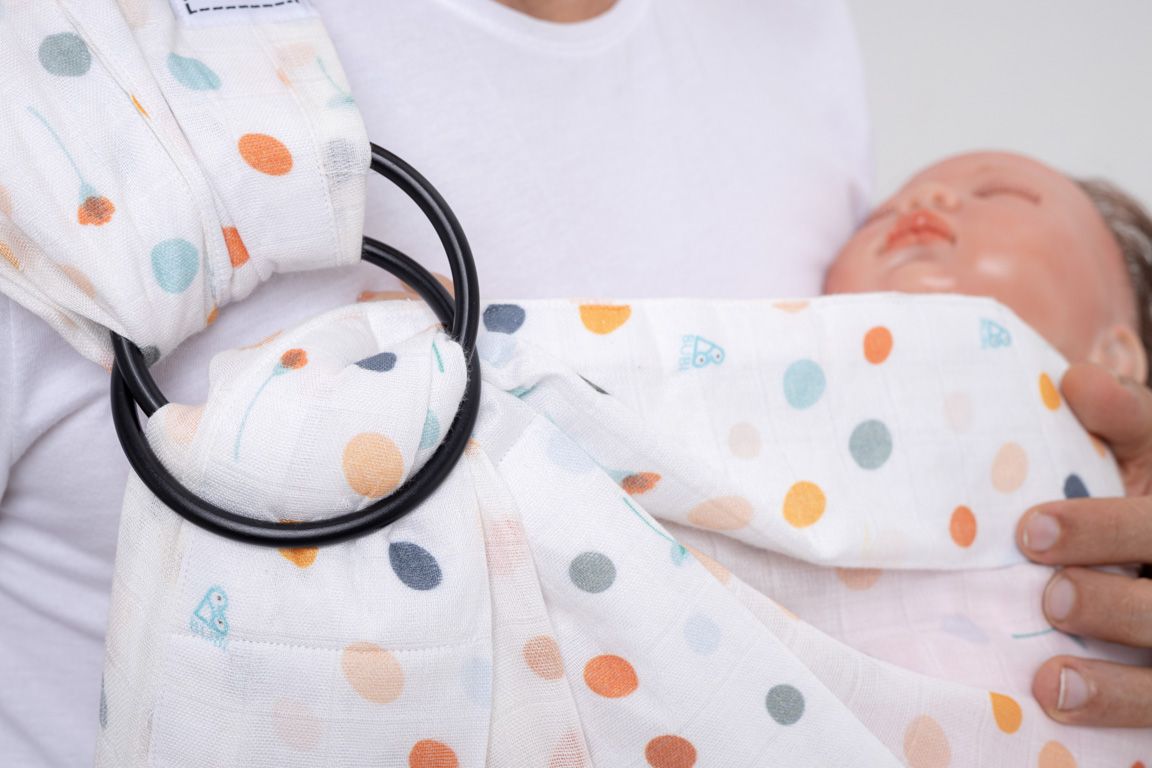  BUBI Ring Sling Gen 1 - Bamboo cotton - Muông thú 