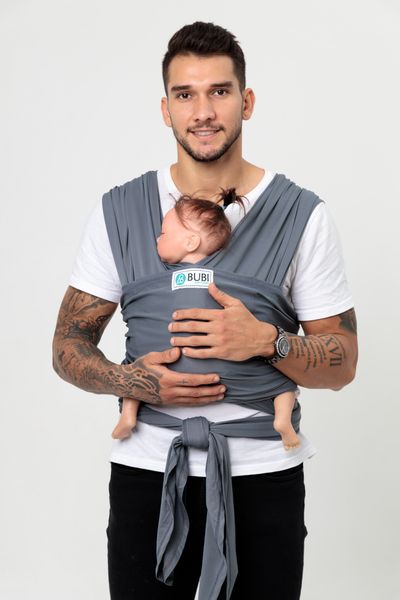  BUBI WRAP - Thun Kim Cương - Xám chì 