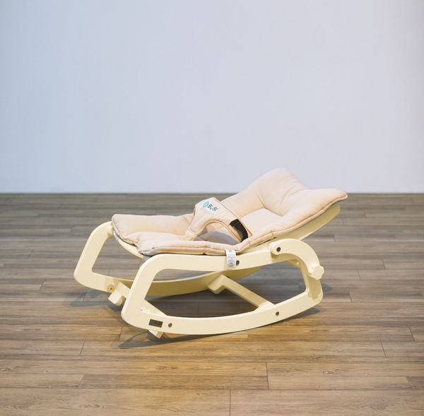  BUBI Bouncer V2 -  Cream Frame w Beige Top 