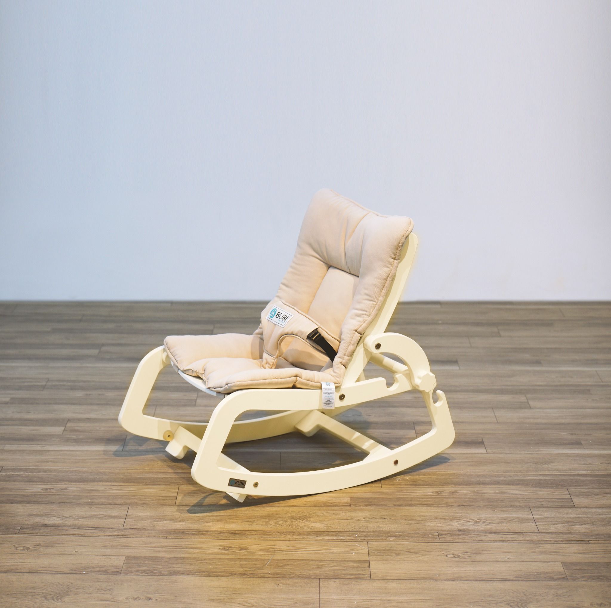  BUBI Bouncer V2 -  Cream Frame w Beige Top 