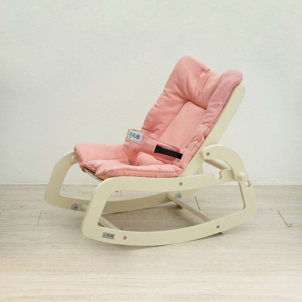  BUBI Bouncer - Cream Frame w Pink Top 