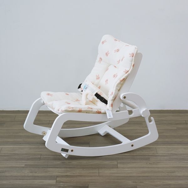  BUBI Bouncer V2 - White Frame w Pink Rabbit Top 