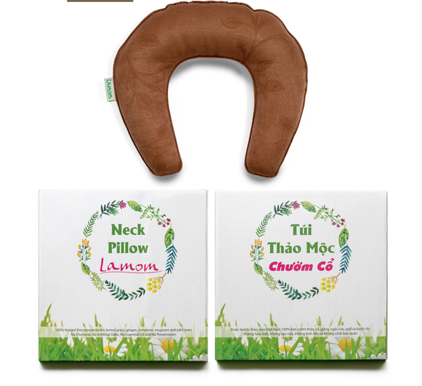  E.M Gối chườm cổ thảo mộc Lamom 