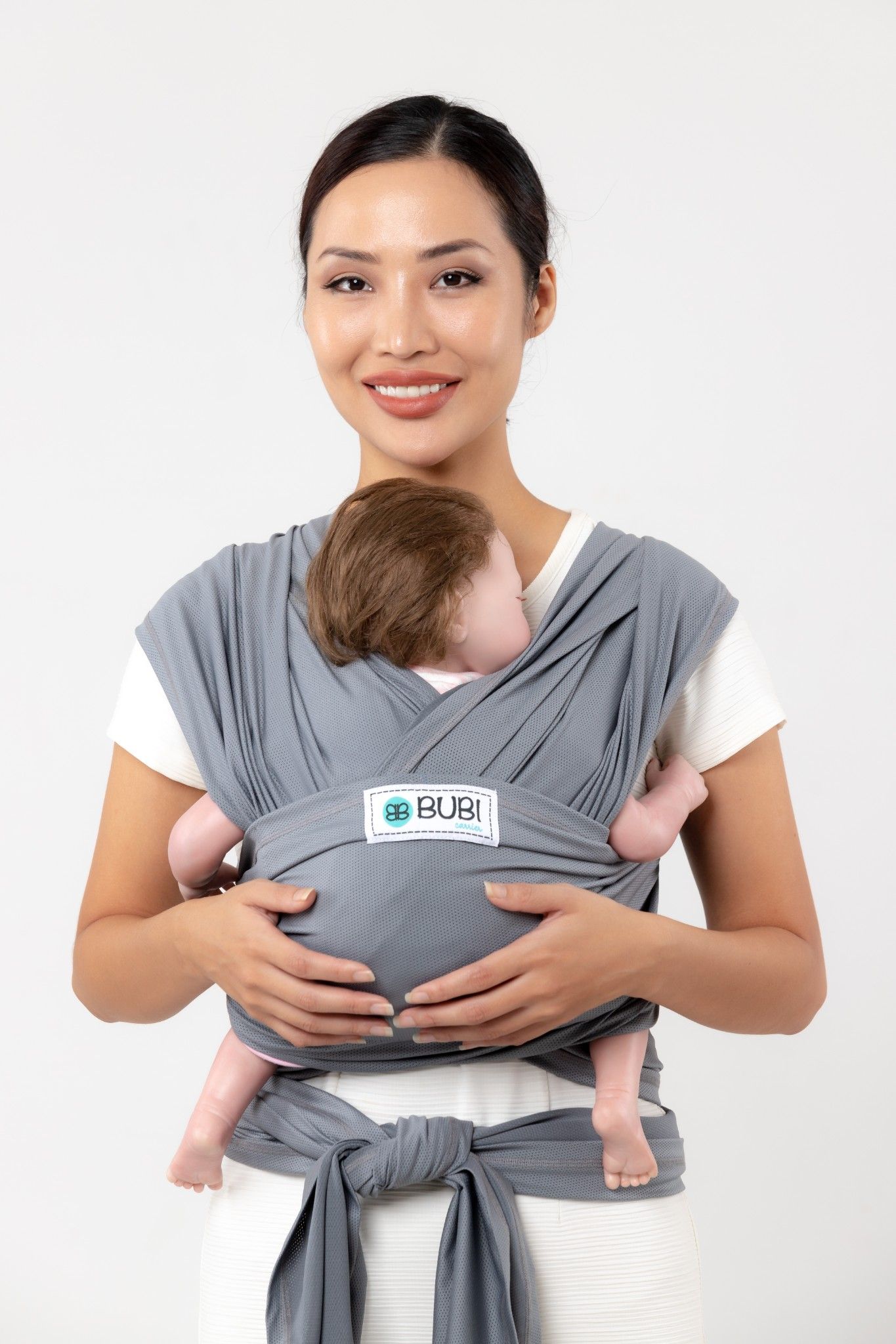  BUBI WRAP -  Lưới co dãn - Xám đậm Air Mesh 