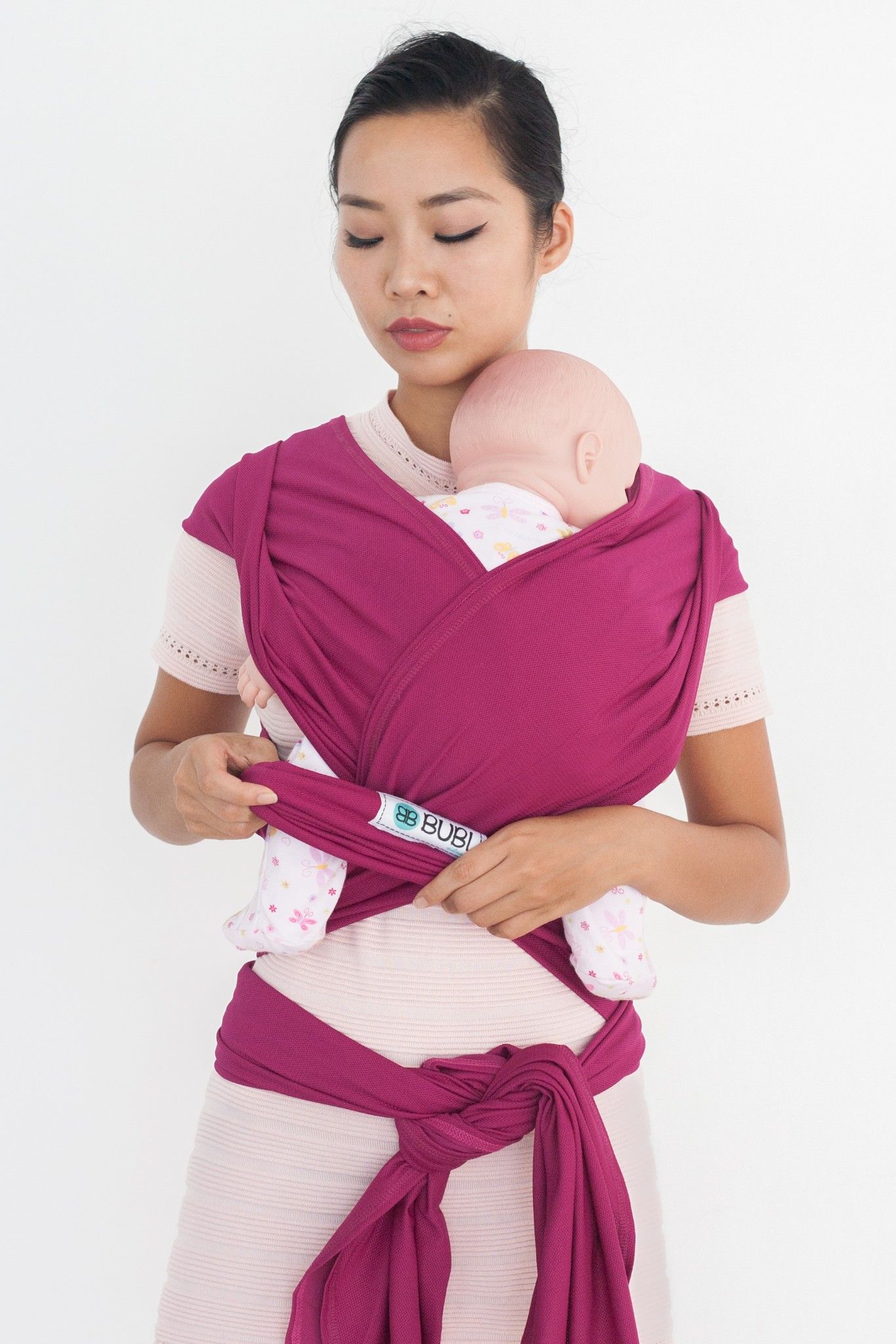  BUBI WRAP - Lưới co dãn - Hồng sen 