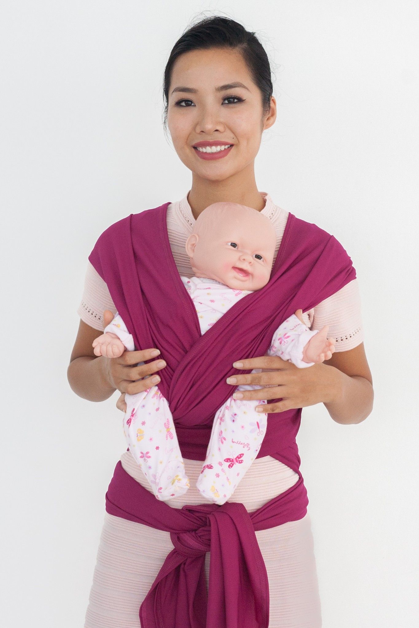  BUBI WRAP - Lưới co dãn - Hồng sen 