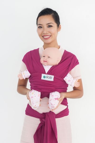  BUBI WRAP - Lưới co dãn - Hồng sen 