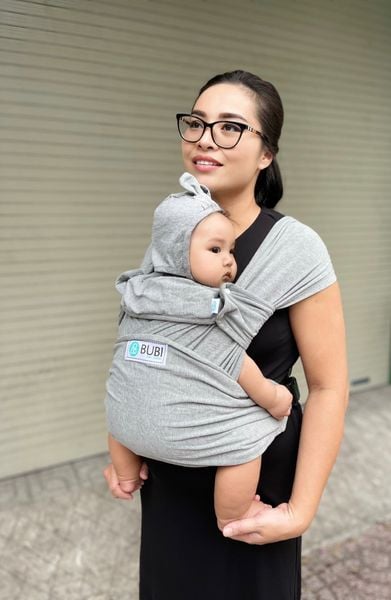  BUBI Sling Gen 2 Plus - Cotton - Xám tiêu 