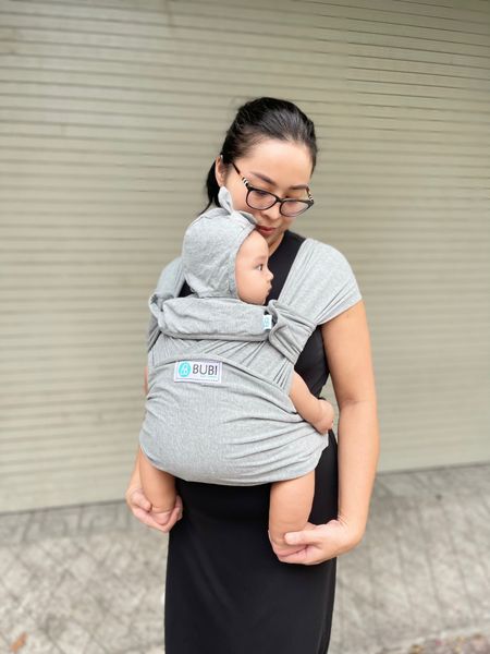  BUBI Sling Gen 2 - Cotton - Xám tiêu 