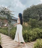  Đầm maxi nhún eo YD085350 