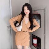  Đầm body chéo ngực khoét eo - YD159270 