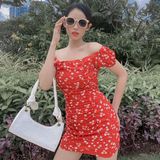  Đầm body hoa nhí ngắn tay - YD187290 