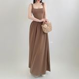  Đầm Maxi Alba Dress Thun Gân TD390404 