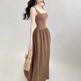  Đầm Maxi Alba Dress Thun Gân TD390404 