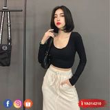  Áo croptop hở lưng YA014210 