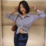  Áo sơ mi Gingham Oversize - YA0001 