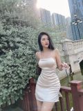  Đầm Hở Lưng Sexy Đan Lưng  - YD280215 