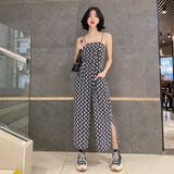  Bộ Jumpsuit đẹp 4 nút màu đen/đỏ/hoa - YJ0001 