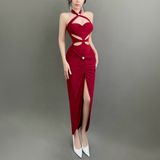  Đầm Body Đính Hoa Đá Lugina TD420393 