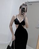  Đầm Body Sexy 2 Dây Khoét Eo - YD280233 