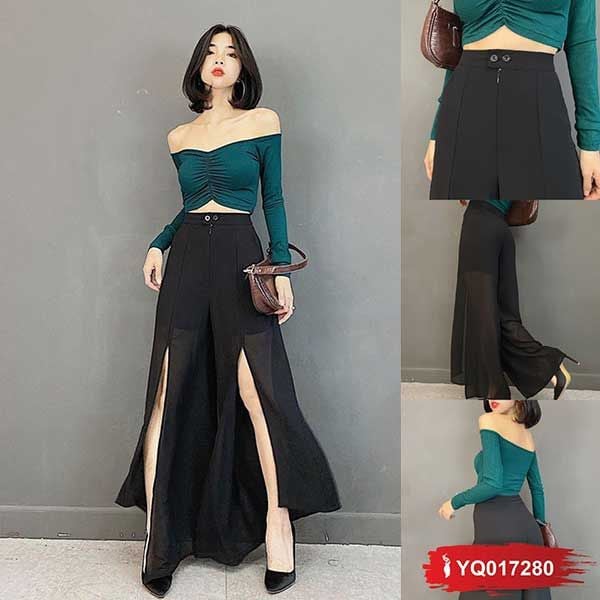  Quần Voan Maxi Xẻ Tà - YQ017280 