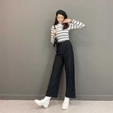  Quần ống rộng (culottes) lưng cao đủ màu - YD0001 