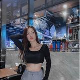  Áo croptop tay dài cổ U - YA1181170 